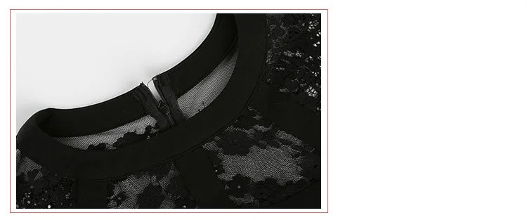 Летнее женское маленькое черное платье сексуальное обтягивающее кружевное