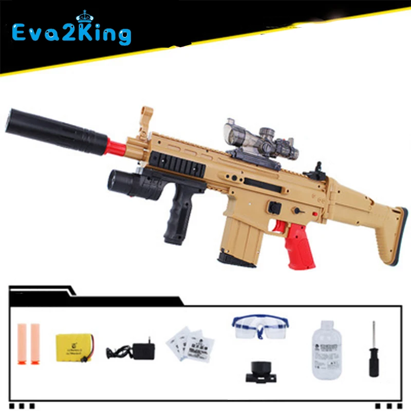 Eva2king всплески Электрический водяной пистолет Кристалл мальчик игрушечный