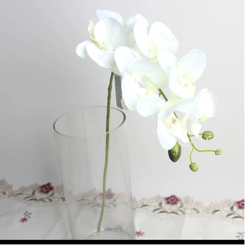 Искусственная Орхидея Бабочка Шелковый цветок цветочный букет фаленопсис