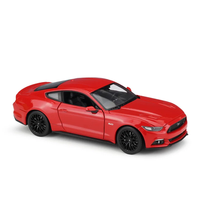 Модель спортивного автомобиля из сплава в масштабе 1:24 игрушка для Mustang GT 2015 с