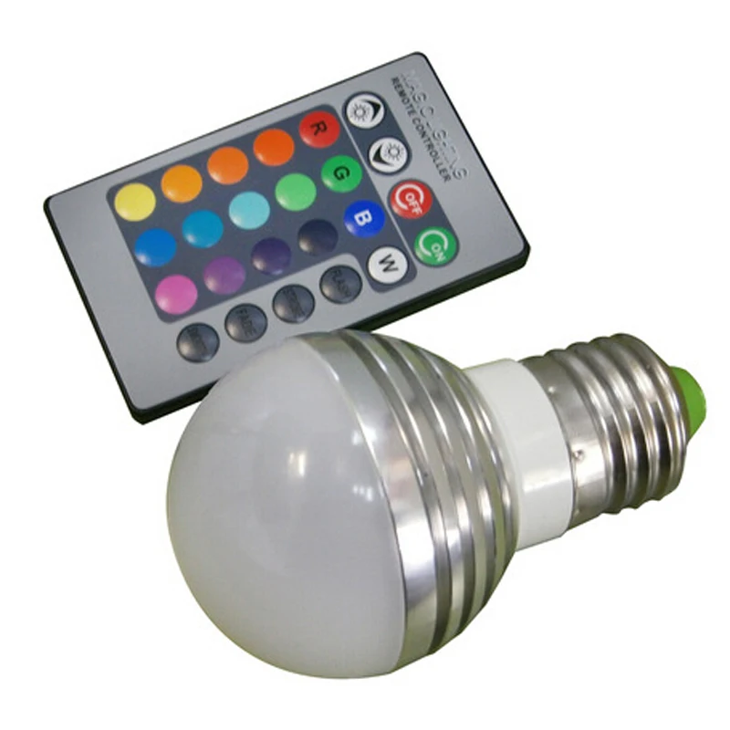 Светодиодный круглый светильник RGB 3 вт 16 цветов 85 265 в|color light led|led lightled color changing |