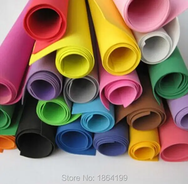 10 шт./лот 50*50 см* 0,1 см толщиной 24 цвета многоцветный спонж foam paper раза Скрапбукинг высечка из крафт-бумаги DIY подарок декор