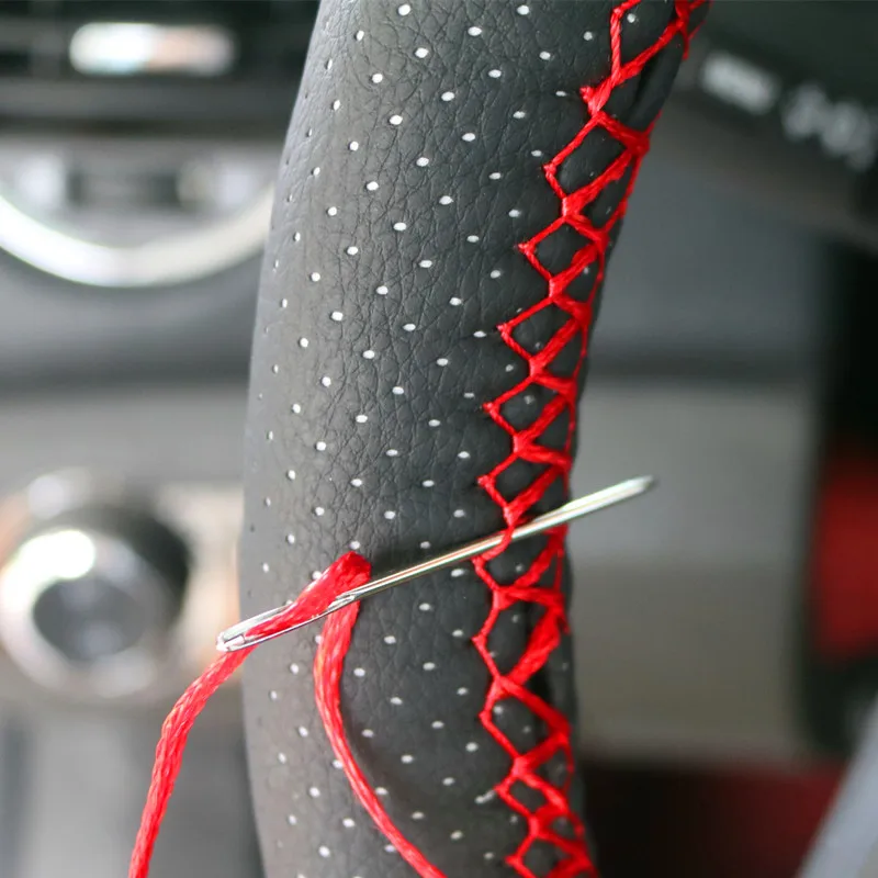 Строчка ручной работы из натуральной кожи для Ford Focus 2 3 Fiesta Toyota Corolla Avensis Mazda 6 Чехол