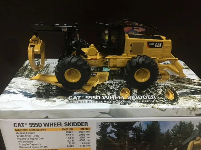 Caterpillar Cat 555D колеса скиддер 1:50 Масштаб металлические модели путем литья под