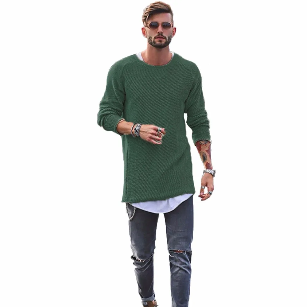 Мужские свитера 2018 осень зима новый свитер для мужчин с круглым вырезом