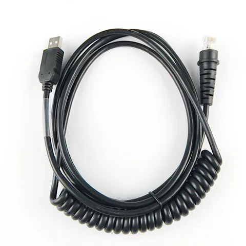Спиральный USB кабель 3mtr для сканера штрих-кодов Datalogic PSC QD2130,GBT4100/4130/GBT4430,GBT4410,GBT4400,GD4137,QW2100,5330,QD2430