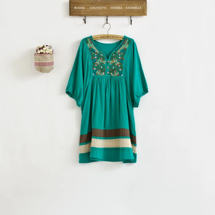Женское винтажное платье длинное с вышивкой в виде цыпленка 70s 2020|blouse slips|dresses