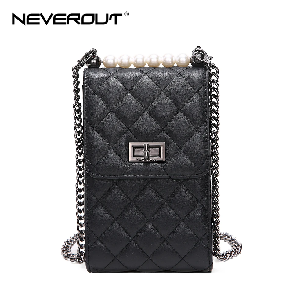 Сумка мессенджер NEVEROUT из натуральной кожи Женская мини сумка через плечо