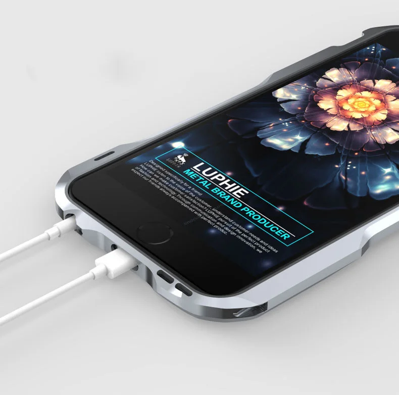 Металлический бампер для iPhone 6 Чехол роскошный 3D прочная алюминиевая рамка Корпус протектор для iPhone6 6 S Plus бампер противоударный корпус