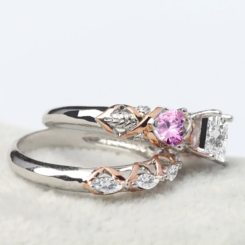Серебро 925 бриллиантовое кольцо модные украшения De 925 Anillos алмаз Bizuteria драгоценный камень розовый Анель топаз S925 бриллиантовые кольца