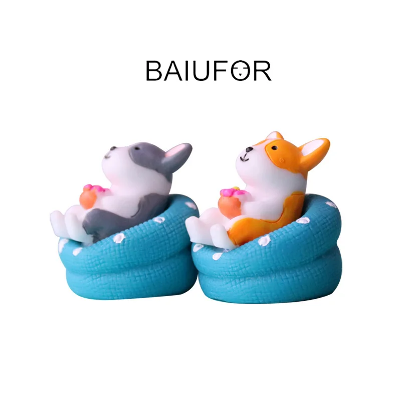 Миниатюры BAIUFOR кавайная собака серия 3 фигурки террариумов сказочные садовые