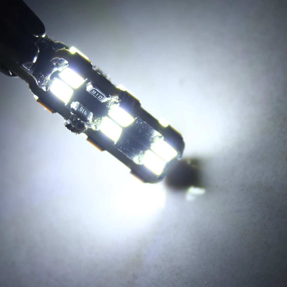 4 шт. белый Can bus без Ошибок T10 W5W 24 светодиодный лампы 3528/1210 SMD дальнего света