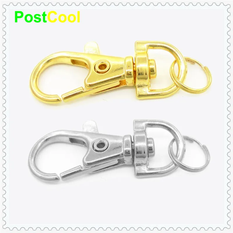 1 шт. золотистые/Серебристые прочные металлические карабиновые застежки клипсы с