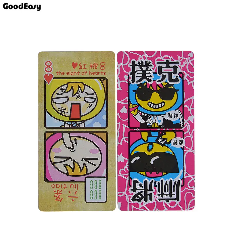Игральные карты для туризма маджонг покер милый дизайн сочетание Маджонга и
