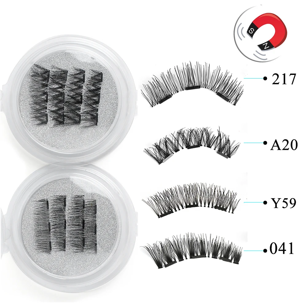 1 комплект тройные магнитные накладные ресницы для полного покрытия без клея