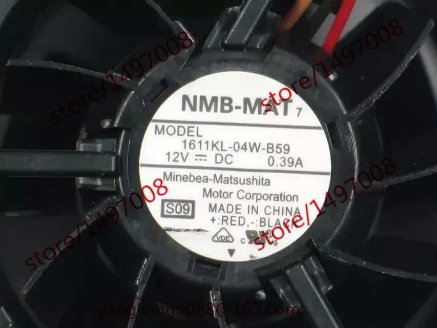 NMB-MAT 1611KL-04W-B59 S09 DC 12V 0.39A 40x40x28 мм вентилятор охлаждения сервера