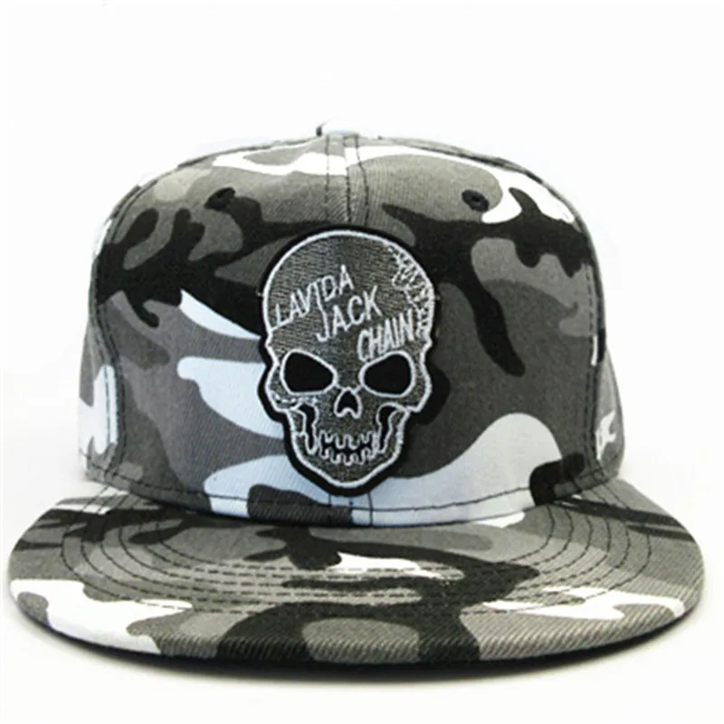 Кепка с вышивкой в виде черепа кепка стиле хип хоп Регулируемая Snapback для детей