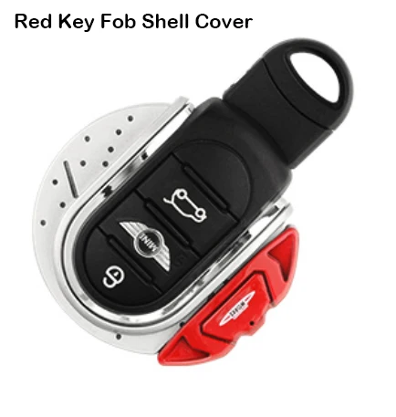 Красный IJDMTOY красный JCW тормозной диск форма брелок оболочка Крышка для MINI Cooper 3rd Gen F55 F56 F57 F54, Gen2 F60 земляк умный ключ - Название цвета: Красный