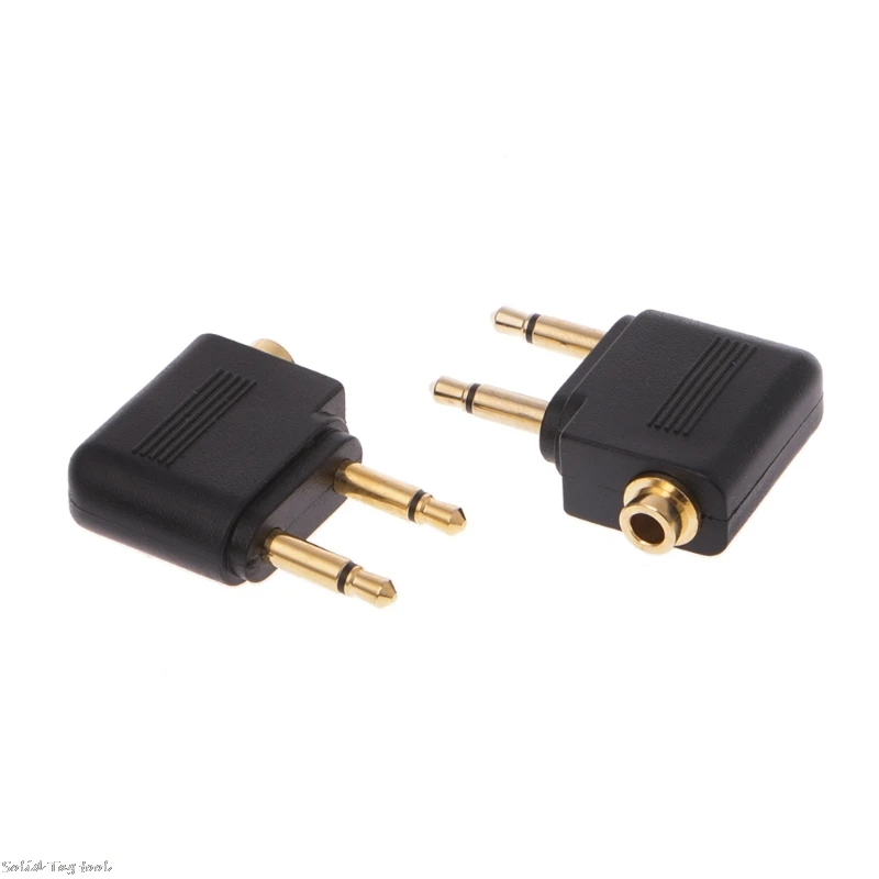 2 шт. Позолоченные 3 5 мм штекера на 1 гнездо для наушников аудио
