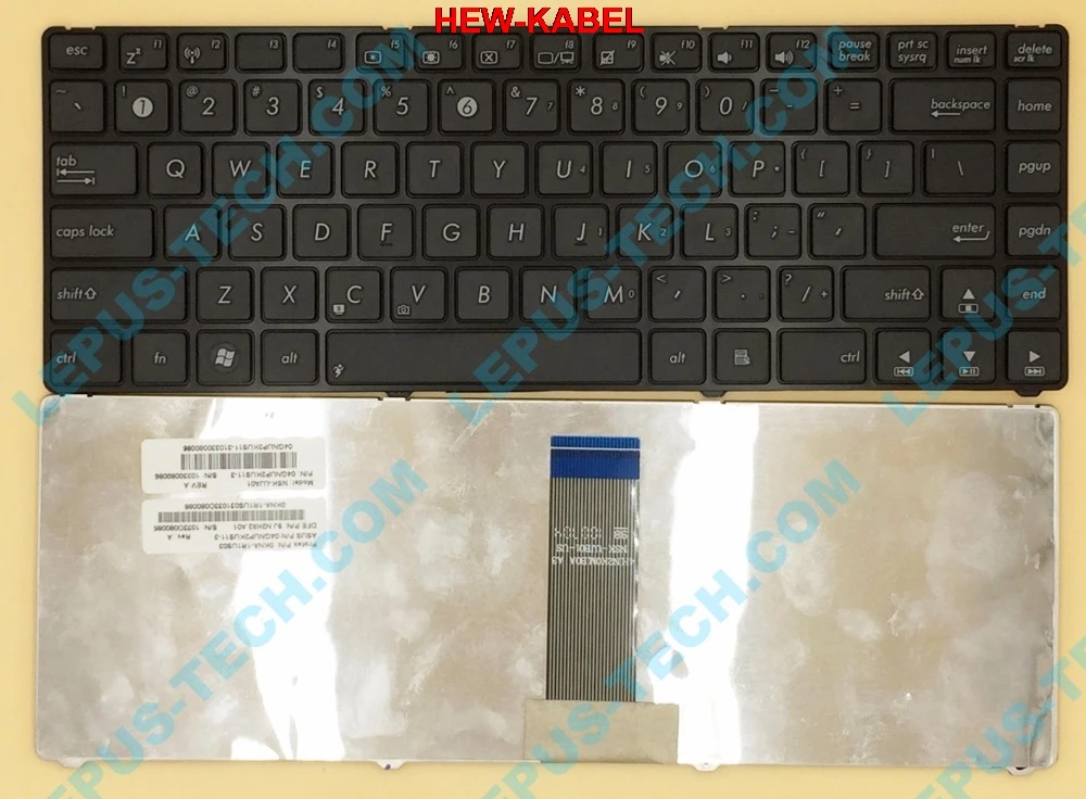Оригинальная клавиатура US для ASUS 1201P 1201B U20 U20A UL20FT U24 U24E с рамкой 04GNUP2KUS11-3 |