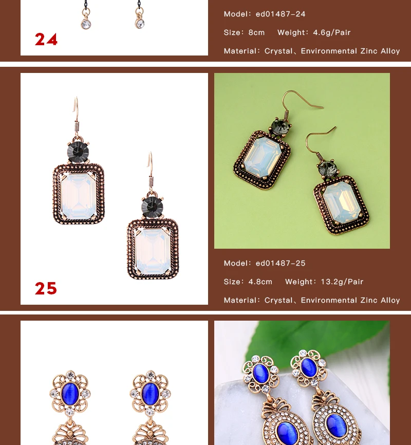 Joolim модные ювелирные изделия оптом 19 Смешанные стильные серьги Модные Eearring