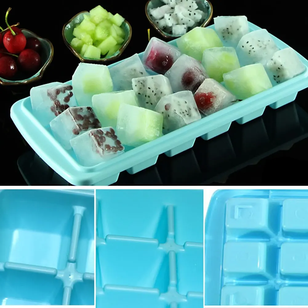 1 шт. креативный DIY лоток для льда Форма для льда квадратная форма для Фруктового мороженого контейнеры домашний кухонный инструмент барные аксессуары