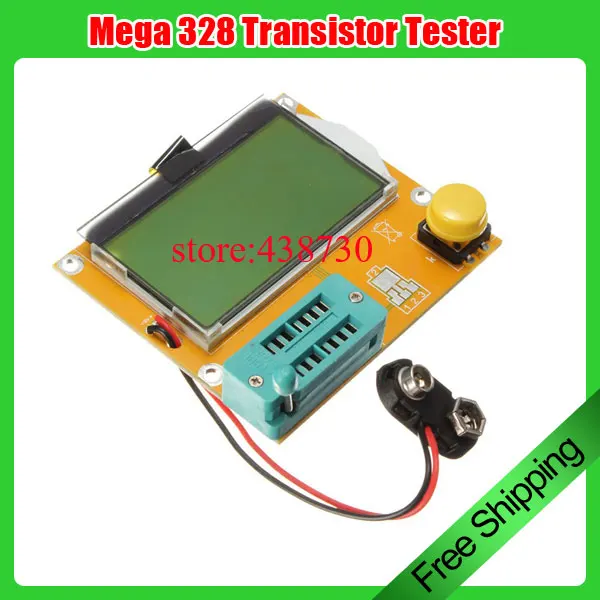 1 шт. Новый тестер транзисторов Mega 328 диодный триодный измеритель емкости ESR MOS/PNP/NPN