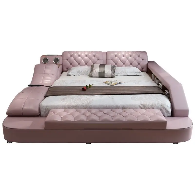 Простая Современная многофункциональная Массажная кожаная кровать для основной