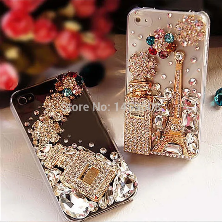 For OPPO R11 R11s Plus R15 R17 F11 Pro A59 A71 A77 A83 F1s F5 F7 F9 A3s A5 A7 A9 Reno Perfume Bottle Rhinestone Case Cover |