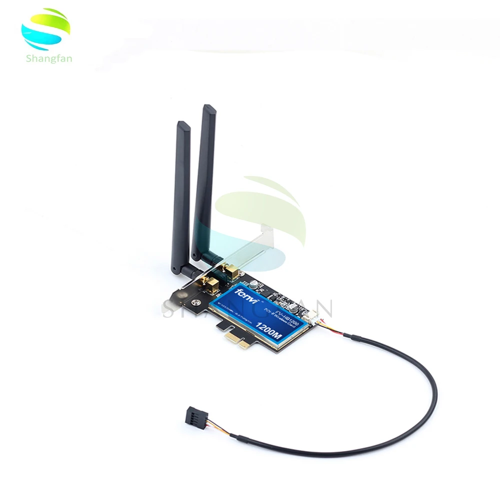 Настольный двухдиапазонный 1200 Мбит/с Bluetooth 4 0 PCI E беспроводной WiFi адаптер 802.11ac