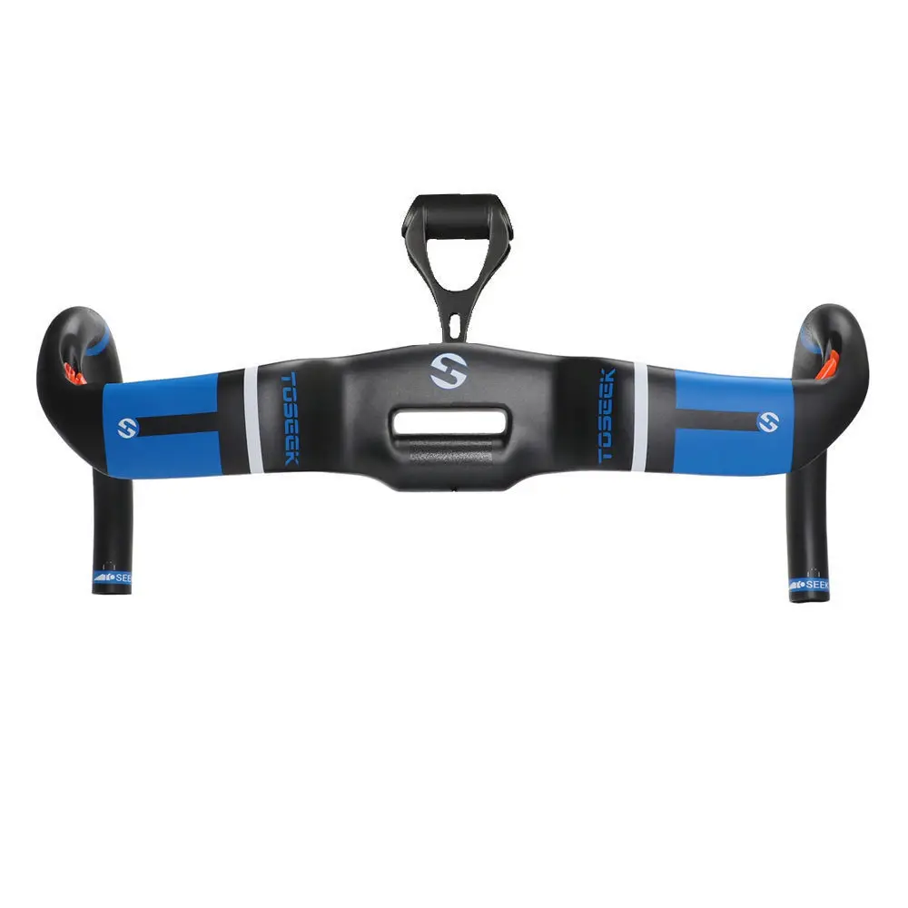 TOSEEK синий углеродного волокна AERO поднятия Стиль падения руль с креплением для R