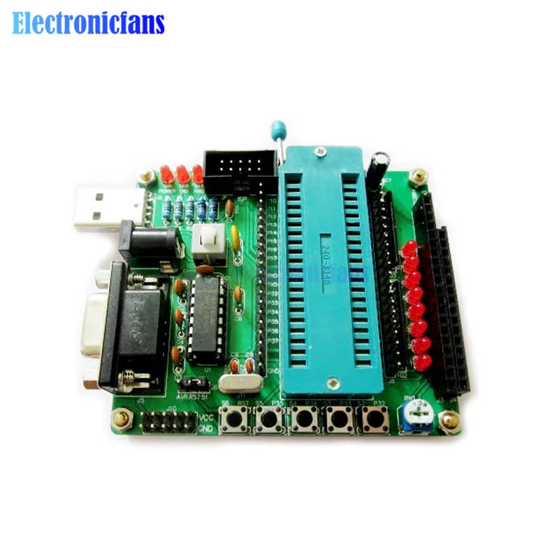 C51 AVR макетная плата MCU DIY набор учебных пособий Запчасти и Компоненты|development board|kit