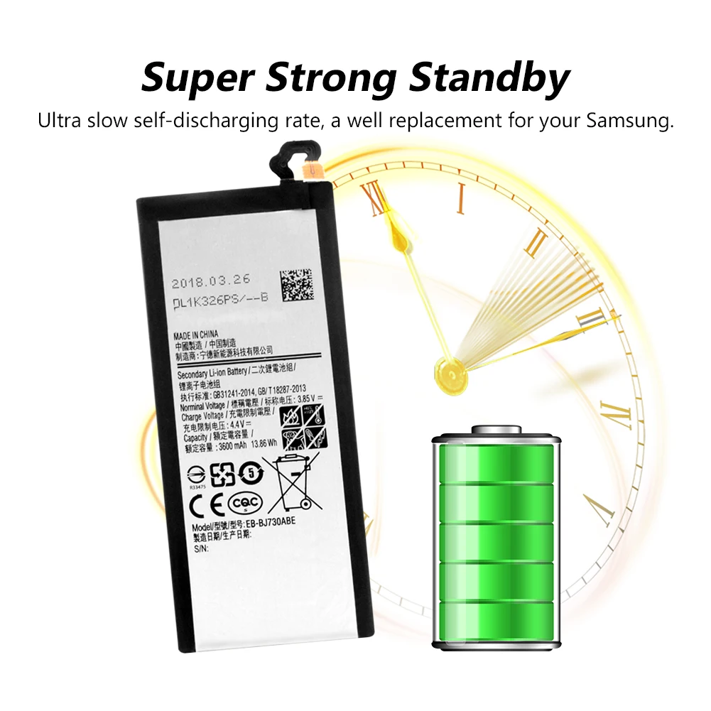 Литиевая батарея Замена Батарея EB BJ730ABE для samsung Galaxy J7 Pro 2017 J730 SM J730F J730FM J730GM J730K 3600