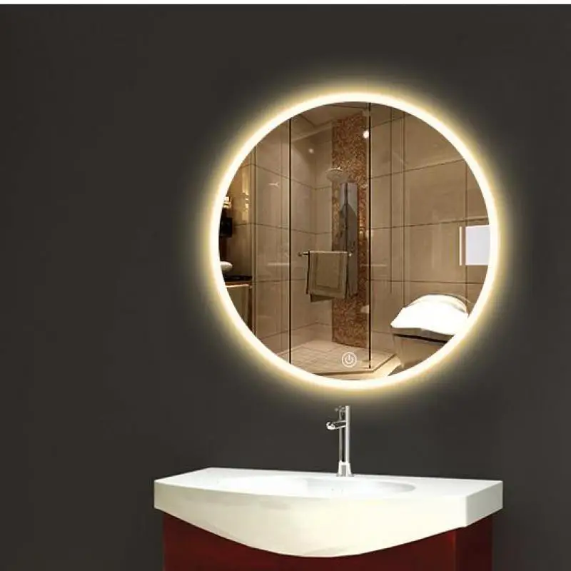 Круглое зеркало для макияжа светодиодный настенный светильник свадьбы