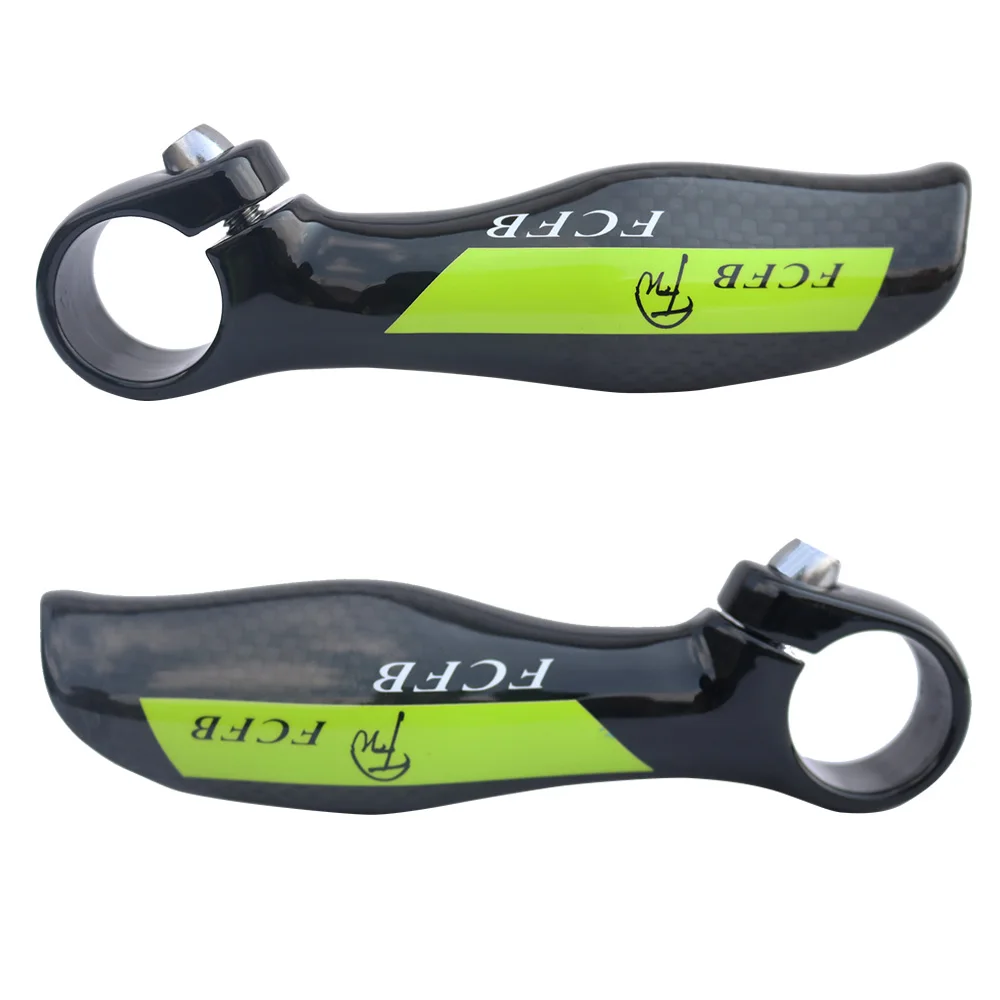 FCFB 3K Carbon Fiber Mountain bike Small Auxiliary Handlebar MTB bicycle bar end Parts red blue green | Спорт и развлечения
