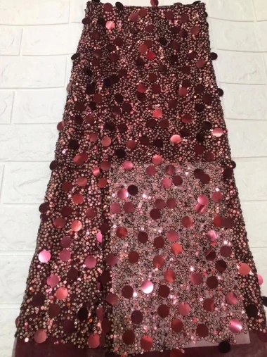 New Design Nigerian French Lace Fabrics 2019 African Fabric High Quality Sequins For Dress | Дом и сад