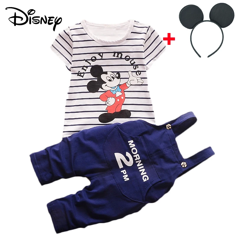 Disney Mickey Frozen Boys Clothes Letter Print Hooded Hoodies + Pants Outfits Kids Bebes Jogging Suits Childrens Tracksuits | Детская