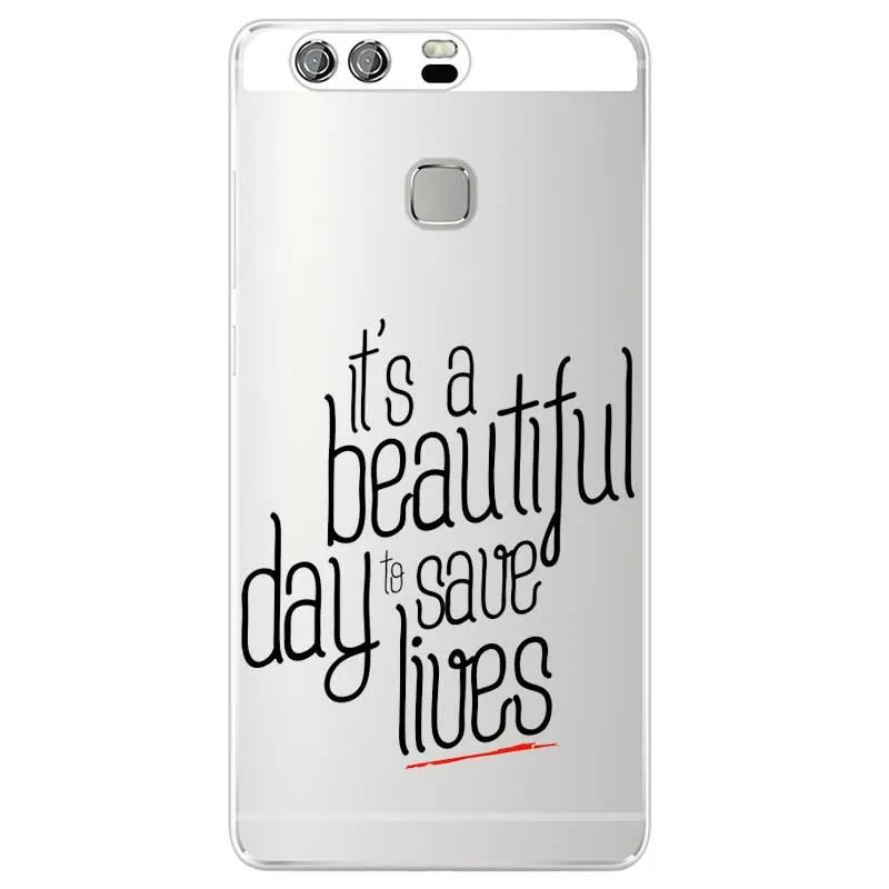 GREYS Anatomy с принтом You are my человек мягкий силиконовый чехол для Huawei P8 P9 P10 P20 Lite P20Plus