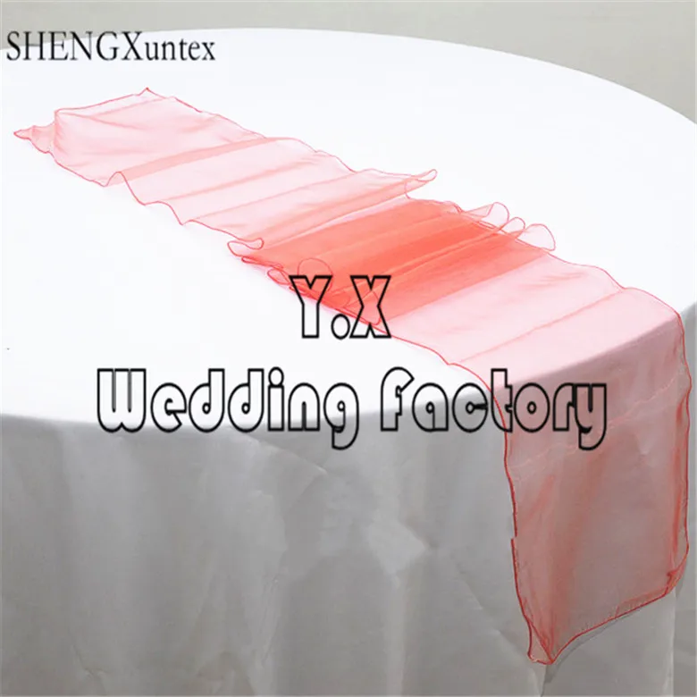

Hot Sale Organza Table Runner For Wedding Table Cloth Decoration
