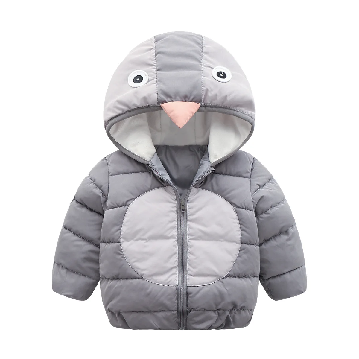 Милый мультфильм пальто с капюшоном для девочек Новая осень топы теплая детская