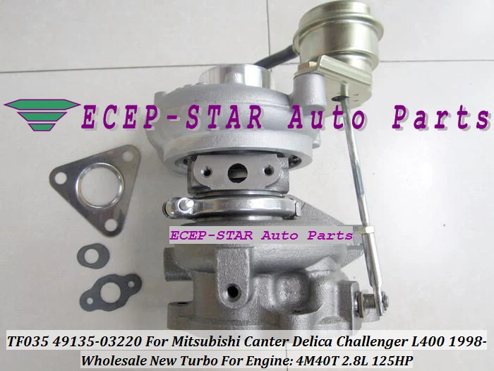 Турбокомпрессор TF035-2 49135-03220 4913503220 ME202879 49135-03200 для MITSUBISHI Canter Delica Challenger L400 98- 4M40 4M40T 2.8L 140HP on.