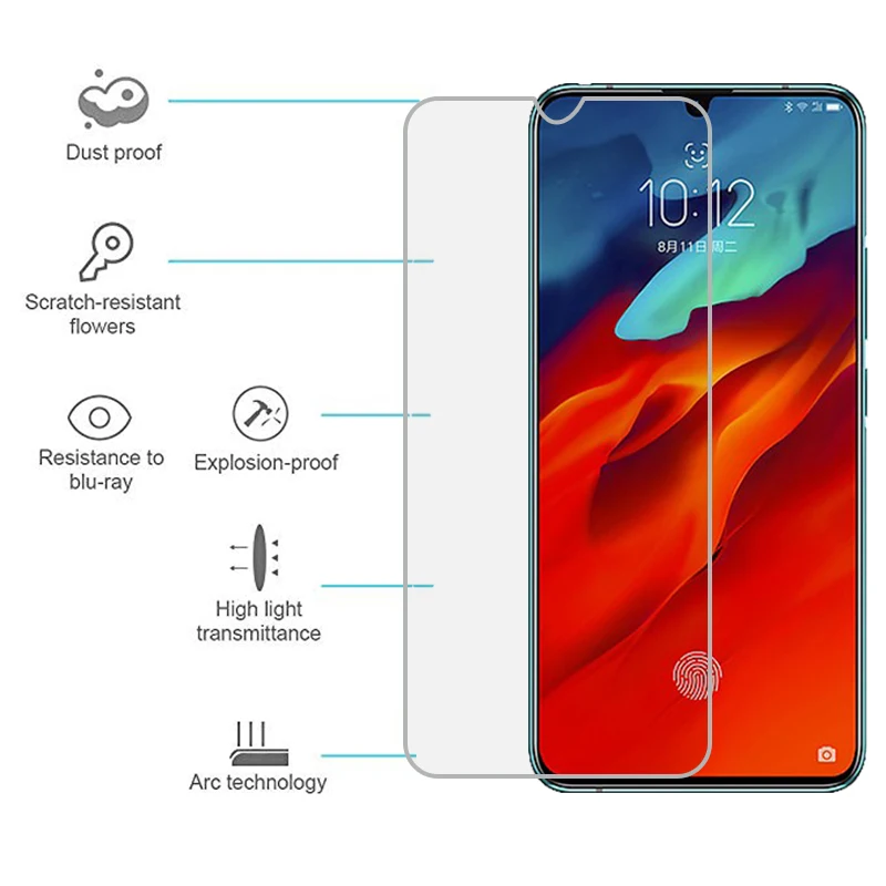 Закаленное стекло 9H для Lenovo Z6 Pro 8 ГБ Защитная пленка экрана | Мобильные телефоны и