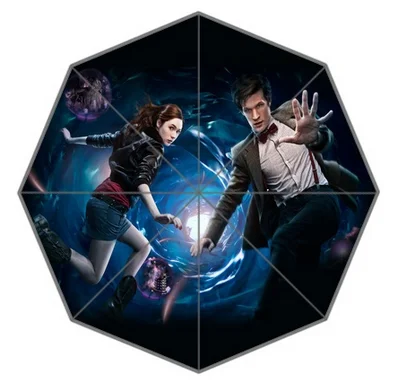 Новый складной цветной зонтик Doctor Who Зонт от дождя для женщин и детей аксессуары
