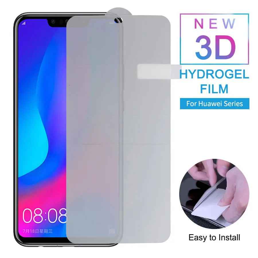 FIZAZI полное покрытие гидрогель плёнки для huawei Nova 3 3i 3e 2 s P Smart Plus Мягкий экран