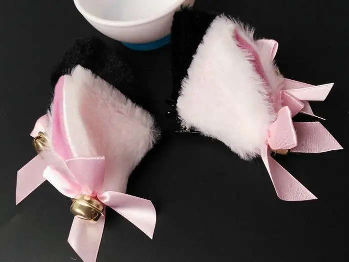 Хэллоуин дьявол кошка лиса уши бобина пушистая заколка для волос маскарадный