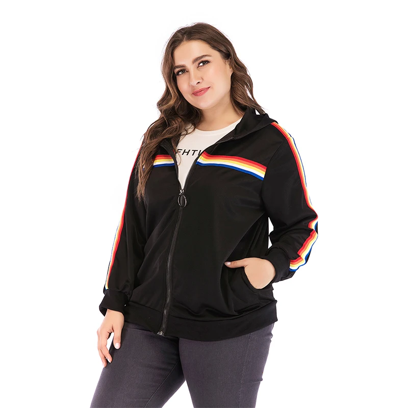 WHZHM осенняя куртка размера плюс 3XL 4XL женские шапки топы весенние повседневные
