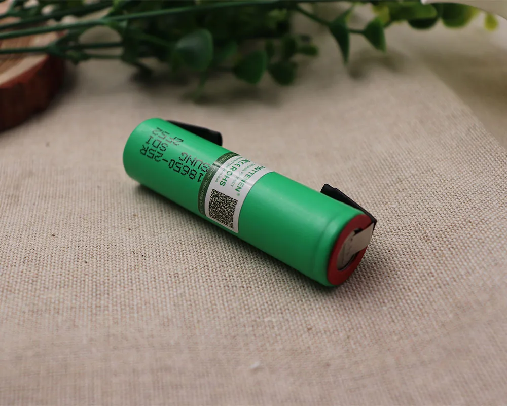 10 шт./лот 18650 Аккумулятор для INR18650-25R 2500mAh аккумулятор 3,6 V разрядка 20A выделенная электронная сигарета+ DIY Nicke