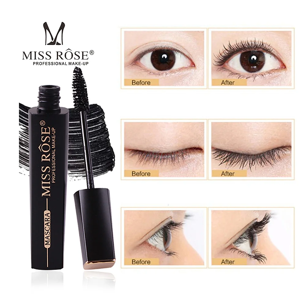 MISS ROSE тушь для ресниц длительное наращивание макияж набор черный натуральный