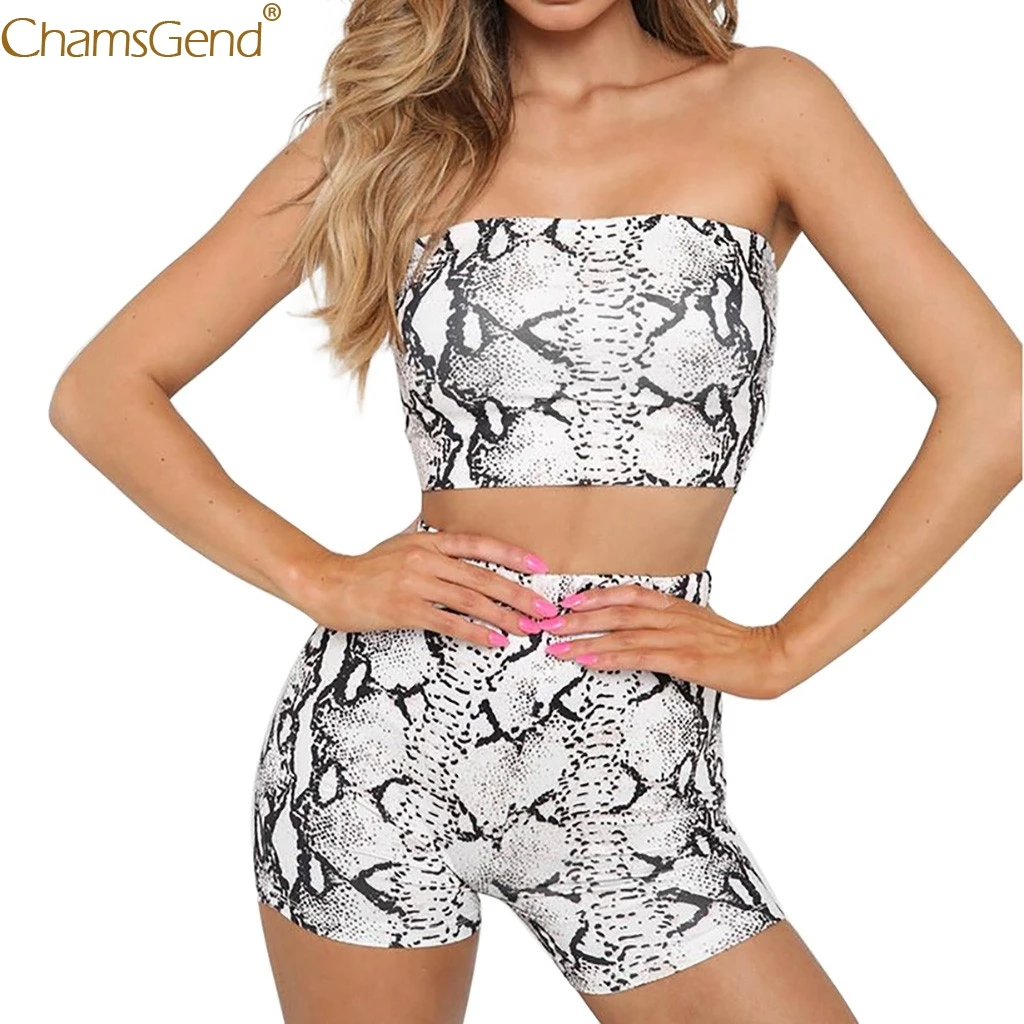 Осенние женские костюмы со змеиным принтом повседневная одежда размера плюс топ