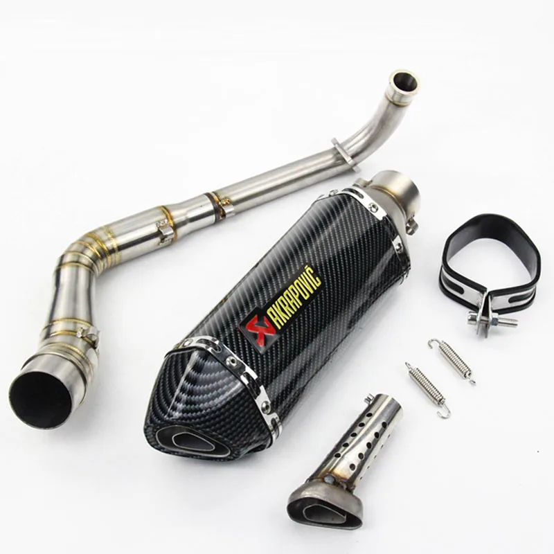 NMAX155 мотоцикл Akrapovic глушитель без шнуровки полная система контактная труба дБ убийца для YAMAHA NMAX 155 NMAX 125 N-MAX155 - Цвет: H